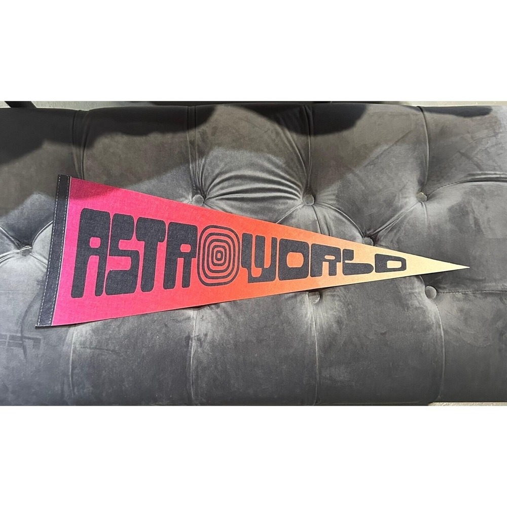 Travis Scott Astroworld Cactus Jack Pennant ASTRO WORLD PENNANT